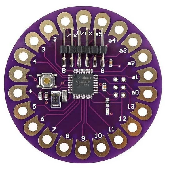 LilyPad Arduino 328 - Atmega328 ürün görseli 1