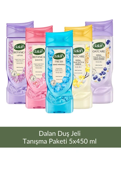 Dalan Duş Jeli Tanışma Paketi 5 x 450 ml ürün görseli 1