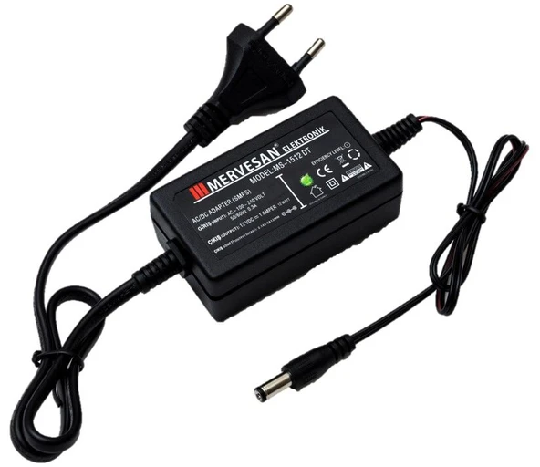 MERVESAN MT-1512DT 12V 1A MASAÜSTÜ ADAPTÖR ürün görseli 1