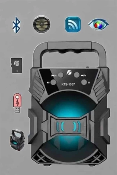 Yüksek Performanslı Bluetooth Hoparlör Kablosuz Taşınabilir ürün görseli 1
