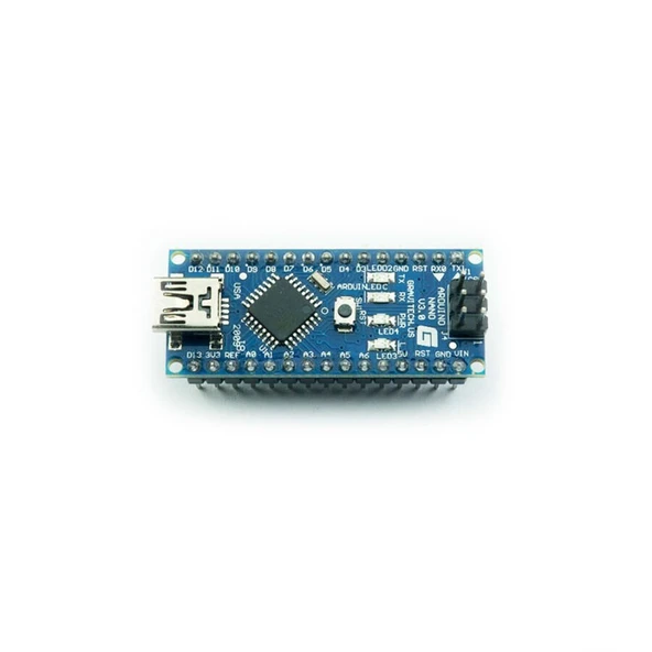 Arduino Nano Klon Geliştirme Kartı + USB Kablo (ATmega328P - Mini Boyut) ürün görseli 1