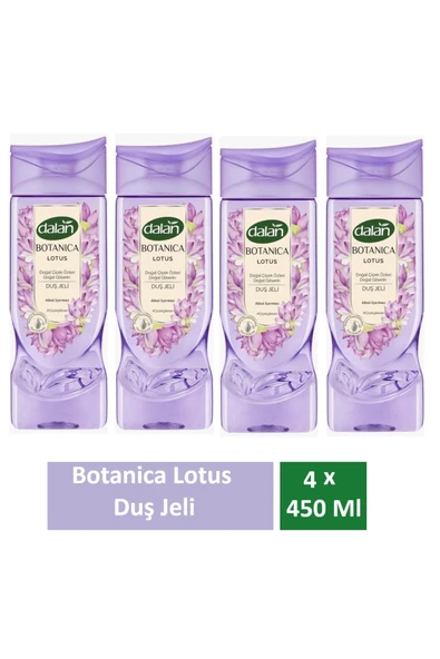 Dalan Duş Jeli Botanica Lotus 450 Ml x 4 Adet ürün görseli 1