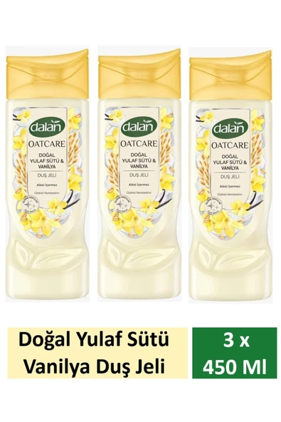 Dalan Duş Jeli Oatcare Yulaf Sütü Ve Vanilya 450 Ml x 3 Adet ürün görseli 1