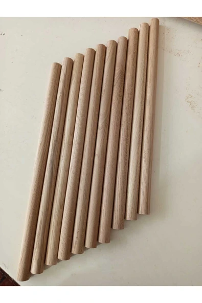 ahşap meşe balık sırtı tasarım parça çıta çubuklar 30 cm 20 adet ürün görseli 1