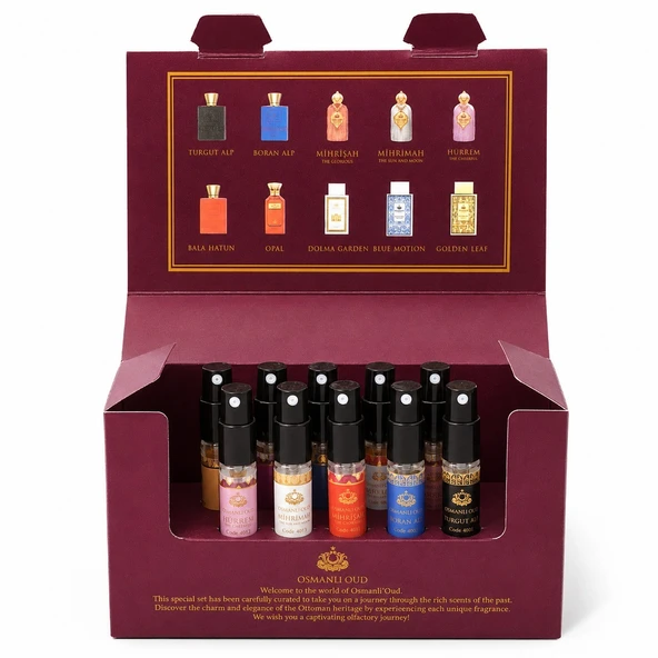 Osmanlı Oud Tester Edp Parfüm -10'lu Cep Parfüm Seti - 3 ML x 10 ürün görseli 1