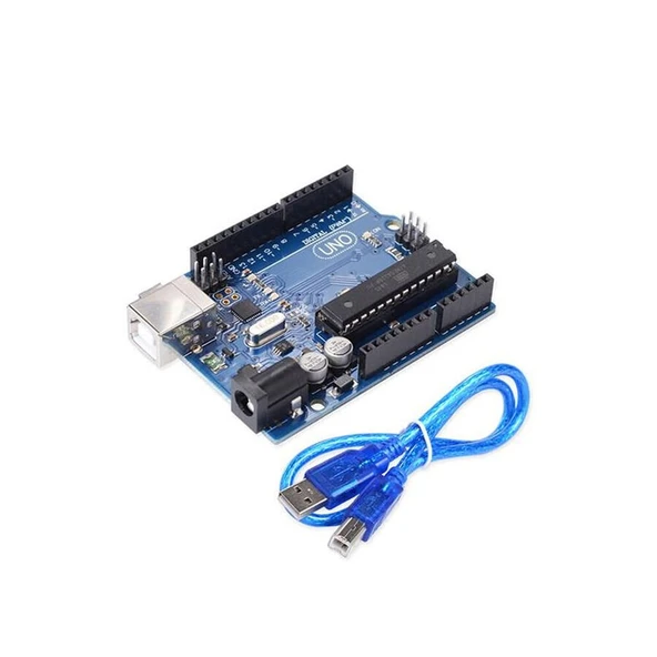 Arduino Uno R3 DIP Klon Geliştirme Kartı + USB Kablo (ATmega328P - CH340) ürün görseli 1