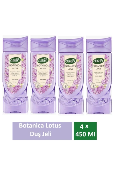 Dalan Duş Jeli Botanica Lotus 450 Ml x 4 Adet ürün görseli 1