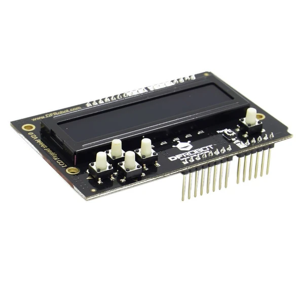 Arduino LCD Keypad Shield - 2x16 Tuşlu LCD Ekran Modülü (DFRobot) ürün görseli 1