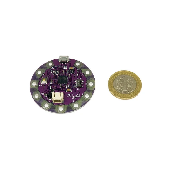 LilyPad Arduino ATmega32U4 USB Geliştirme Kartı ürün görseli 1