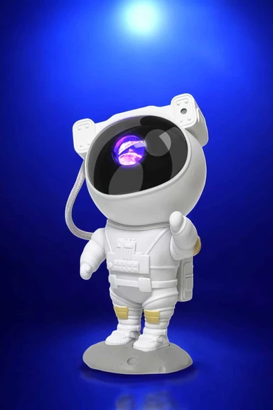 Çocuklara Özel Projeksiyon Astronot Lamba Speaker Sevimli - Resim 4