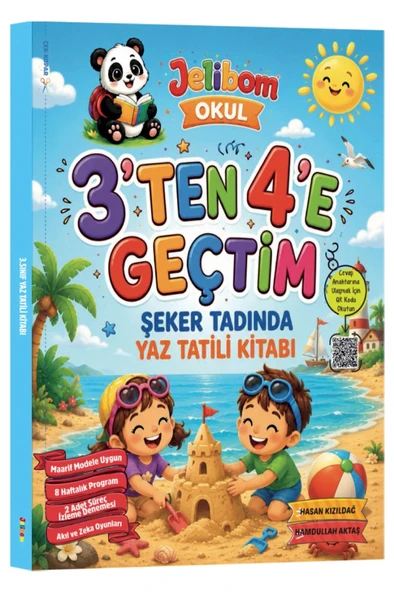 3'ten 4'e Geçtim Şeker Tadında Yaz Tatili Kitabı ürün görseli 1