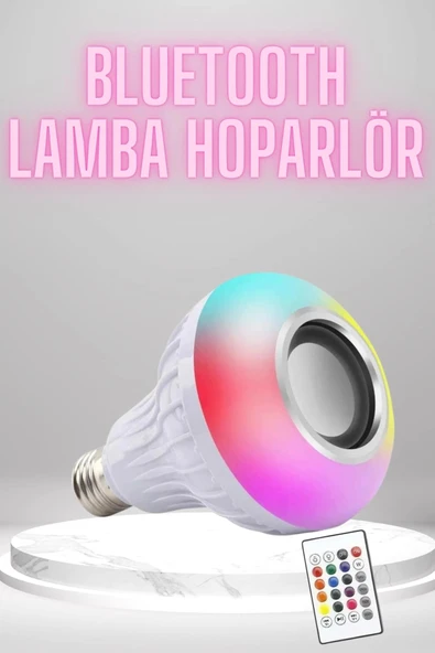 Bluetooth Hoparlör Akıllı Rgb Led Işık Renk Değiştirme Ses Bombası Ampül Görünümlü ürün görseli 1