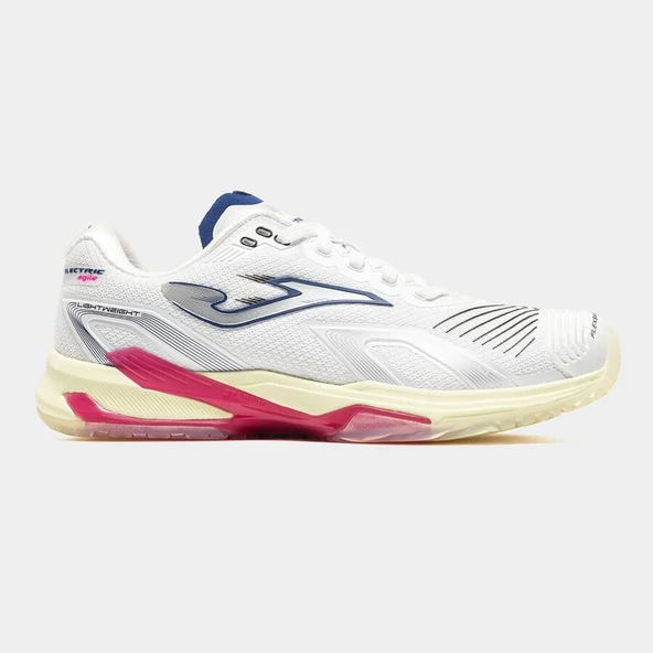Joma TECLS2602AC Electric Lady Sert & Toprak Kort Kadın Tenis Ayakkabısı - Beyaz/Pembe ürün görseli 1