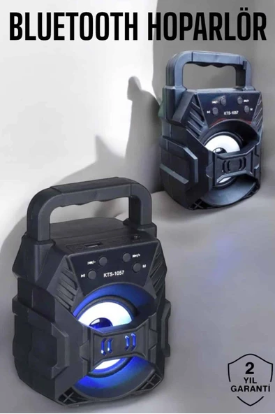 Taşınabilir Bluetooth Hoparlör Led Işıklı Uzun Pil Ömrü ürün görseli 1