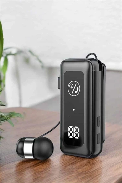Kablolu Bluetooth Kulaklık Kulak İçi Stereo Mikrofonlu Dijital Göstergeli ürün görseli 1