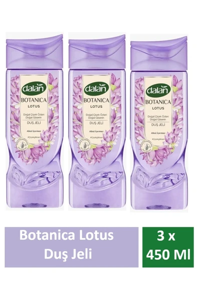 Duş Jeli Botanica Lotus 450 Ml x 3 Adet ürün görseli 1