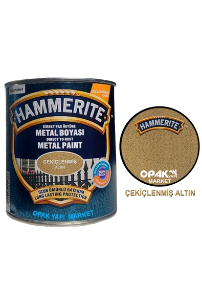 Hammerite Çekiçlenmiş Altın 0,75L - Resim 4