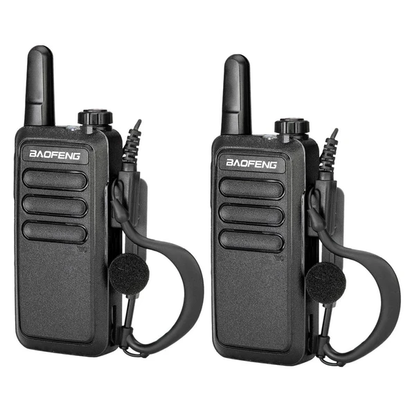 Valkyrie PMR Baofeng 2 Adet BF-R5 El Telsizi Seti - Çift Kulaklık 2li Set Lisanssız Şarjlı 16 Kanal Vox Telsiz Seti ürün görseli 1