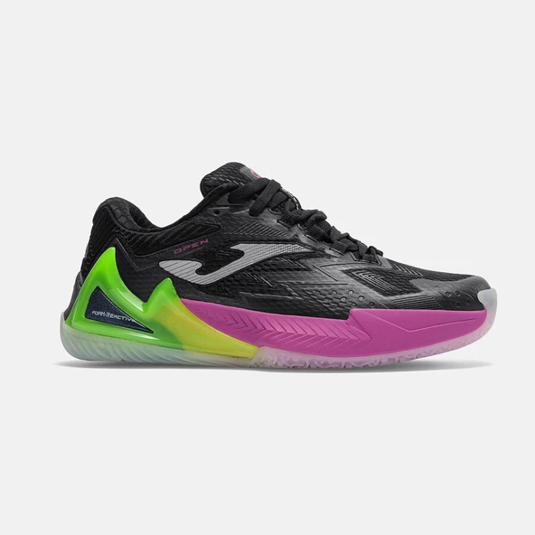 Joma TOPLS2601OM Open Lady Toprak Kort Tenis & Padel Kadın Ayakkabısı - Siyah/Yeşil ürün görseli 1
