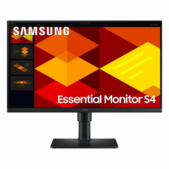 Samsung Essential S4 LS24D400GAUXUF 23.8" 100Hz 5Ms HDMI+DP+USB FullHD IPS Pivot Vesa Monitör ürün görseli 1