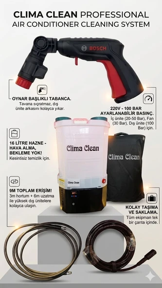 ELEKTRİKLİ KLİMA TEMİZLEME POMPASI ürün görseli 1