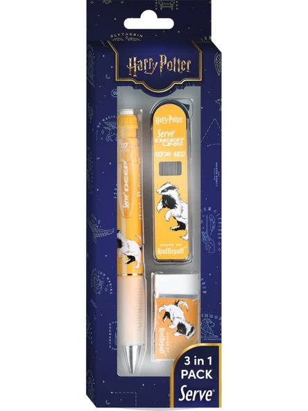 SERVE DEEP 07 HARRY POTTER HUFFLEPUFF 3 LU SET ürün görseli 1