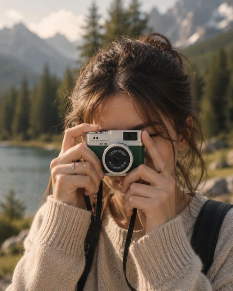 1080P HD Mini Kamera IPS Ekranlı 4K Lens Destekli Taşınabilir Dijital Kamera ürün görseli 1
