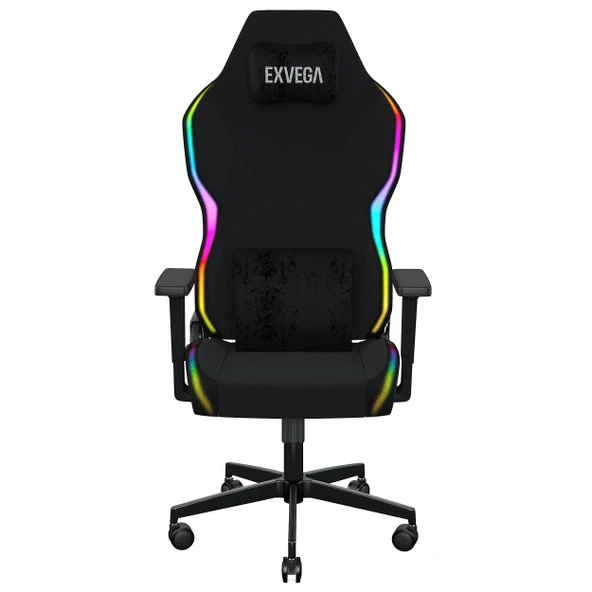 Exvega Lunar Active Rgb Oyuncu Koltuğu Siyah ürün görseli 1