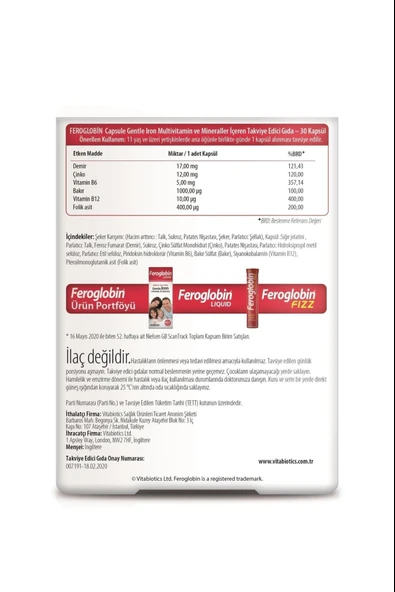 Feroglobin 30 Kapsül - Resim 2