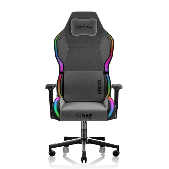 Exvega Lunar Active Rgb Oyuncu Koltuğu Gri ürün görseli 1