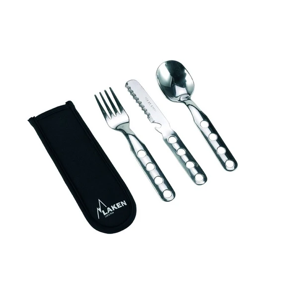 Laken Çelik 18/8 Çatal, Kaşık, Bıçak 3Lü Set+Nprn Kilifli - Çelik LK1410FN ürün görseli 1
