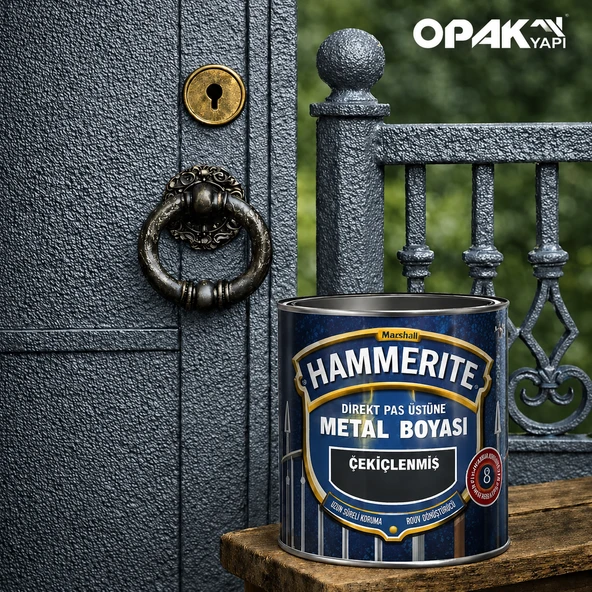 Hammerite Çekiçlenmiş Gri 0,75L - Resim 3
