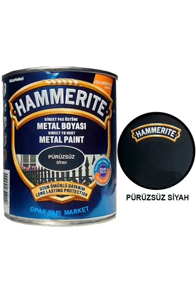 Hammerite Düz Siyah 0,75L - Resim 4