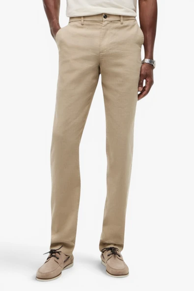 Tommy Hilfiger   DENTON SORONA LINEN Erkek Bej Pantolon - MW0MW42337 ürün görseli 1