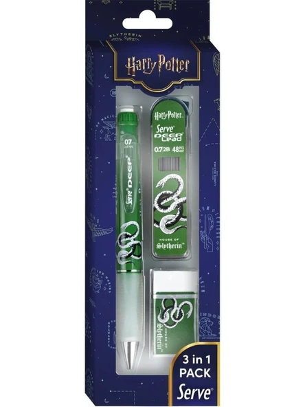 SERVE DEEP 07 HARRY POTTER SLYTHERIN 3 LU SET - Resim 4