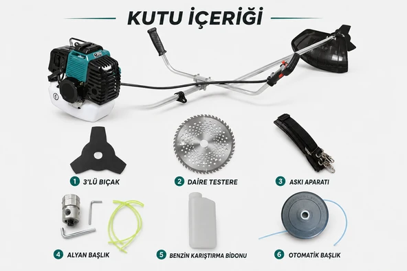 CatPower 2032 2.3 Hp Benzinli Yan Tırpan ürün görseli 1