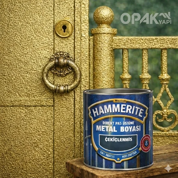 Hammerite Çekiçlenmiş Altın 0,75L - Resim 3