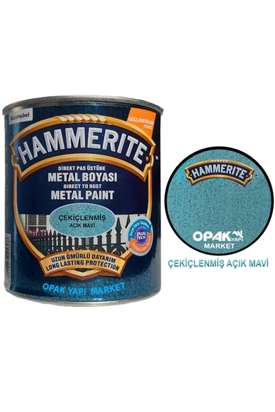 Hammerite Çekiçlenmiş Açık Mavi 2,5L - Resim 4