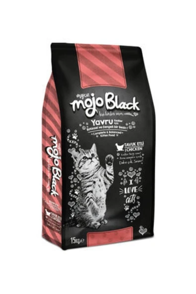 MyCat Mojo Black My Cat Tavuk Etli Yavru Kedi Maması 15 kg ürün görseli 1