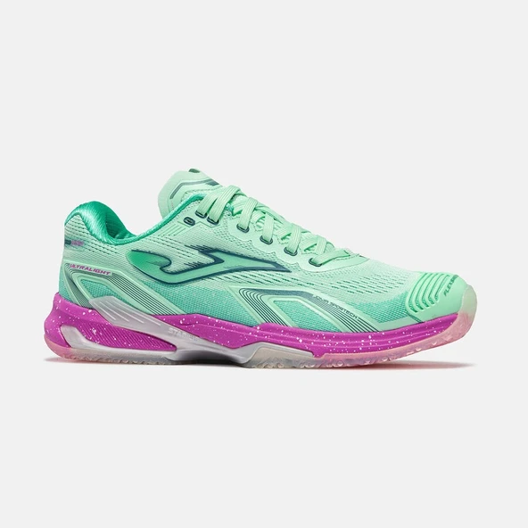 Joma TULLS2627OM Ultra Light Lady Toprak Kort Tenis & Padel Kadın Ayakkabısı - Turkuaz/Pembe ürün görseli 1