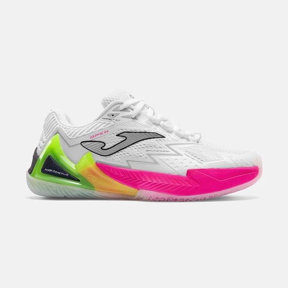 Joma TOPLS2632OM Open Lady Toprak Kort Tenis & Padel Kadın Ayakkabısı - Beyaz/Pembe ürün görseli 1