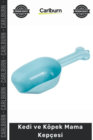 #Petshop Dayanıklı Plastik Ergonomik Saplı Kemik Tasarımlı Ölçülü Pratik Kedi Köpek Mama Kepçesi ürün görseli 1