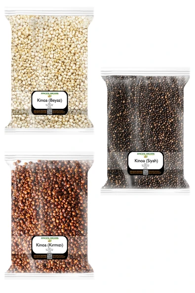 3x170 Gr. Kırmızı Kinoa Beyaz Kinoa Siyah Kinoa 170'şer Gram 3 Paket ürün görseli 1