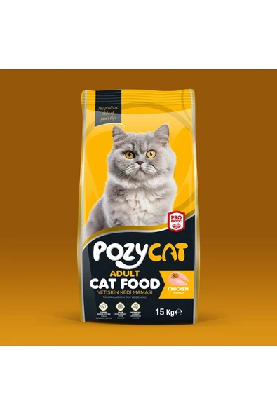 POZYCAT Tavuklu Yetişkin Kedi Maması 15kg ürün görseli 1