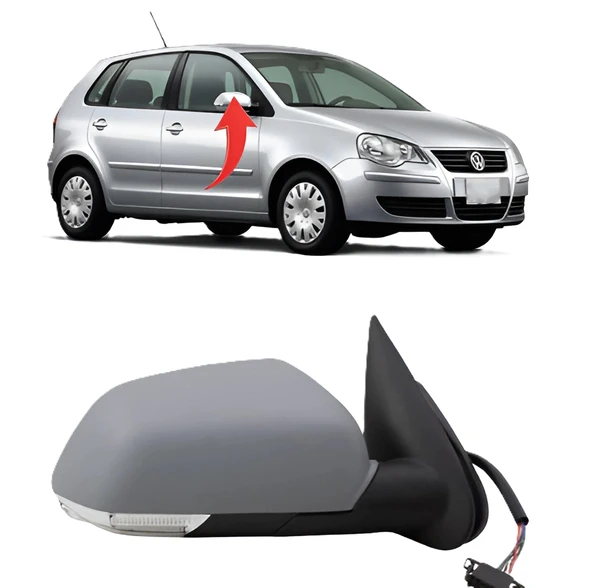 Vw Polo 2005-2010 Sağ Ayna Komple Manuel 6Q1857508N ürün görseli 1