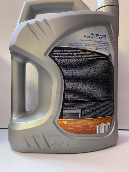 GAZPROMNEFT PREMIUM C3 5W30 5L - Resim 2