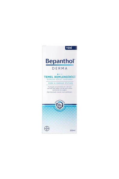 Bepanthol Derma Temel Nemlendirici Günlük Vücut Losyonu 200 ml ürün görseli 1