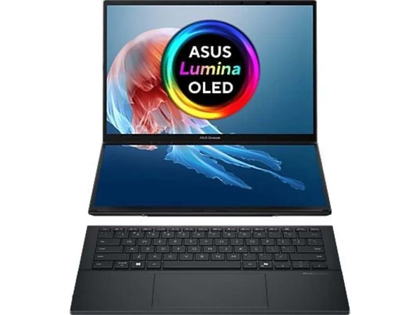 ASUS Zenbook Duo UX8406CA-PZ133W Intel Core Ultra 9 285H 32GB 2TB SSD Windows 11 Home 14" OLED Taşınabilir Bilgisayar OUTLET ürün görseli 1