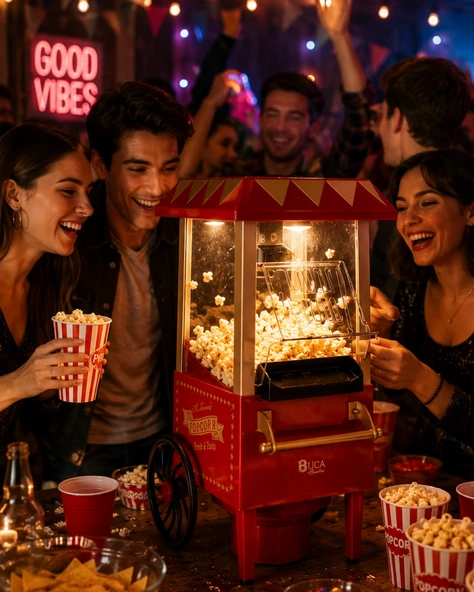 Yağsız Popcorn Makinesi Hızlı Sıcak Hava Mısır Patlatıcı Ev Tipi Kullanım ürün görseli 1
