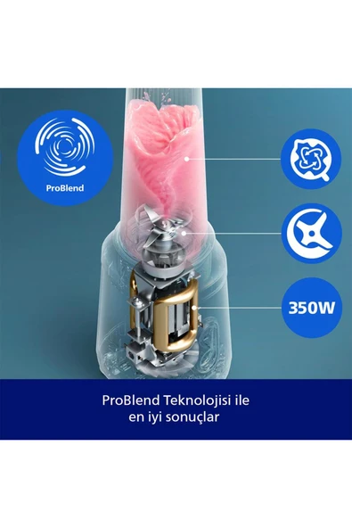 Philips HR2672/00 ProBlend Plus  Blender- 350W - Resim 6